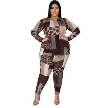 Irregular Pattern Full Body Suit