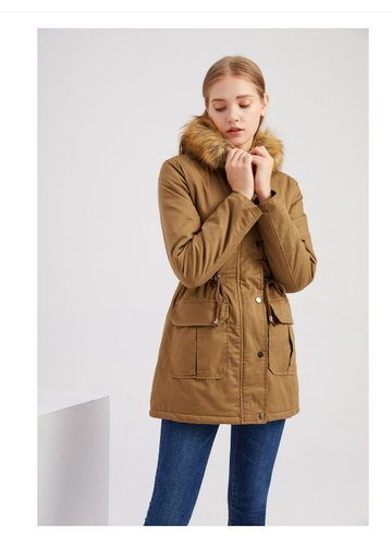 Hooded Fleece Lined Winter Coat