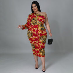 Tamara Printed One Sleeve Dress