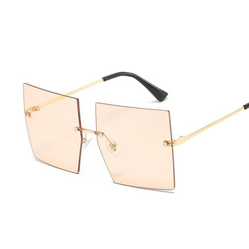 Adele Oversized Rimless Sunglasses