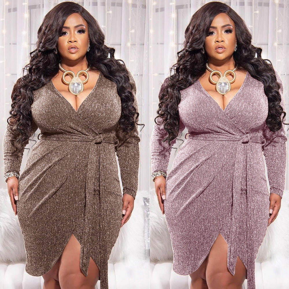 Simone Shimmer Glitter Dress