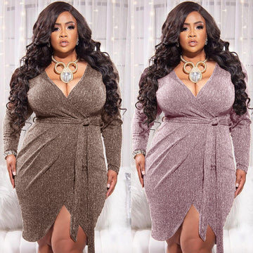 Simone Shimmer Glitter Dress
