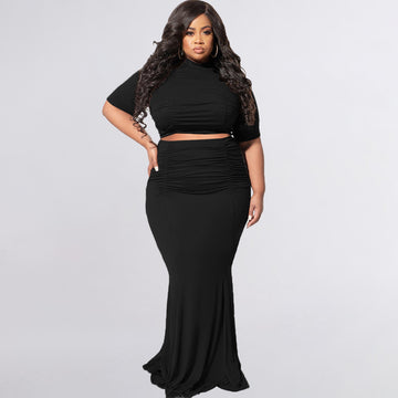 Monique Ruched Maxi Two Piece Set