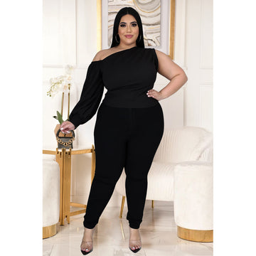 One Sleeved Asymmetric Top