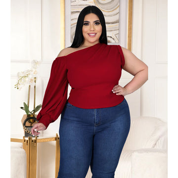 One Sleeved Asymmetric Top