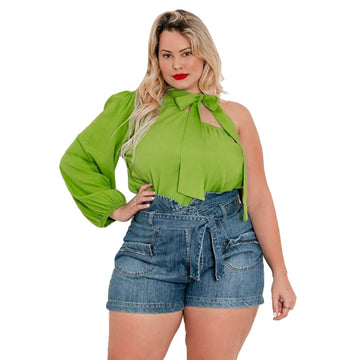 Karine One Sleeve Classy Blouse