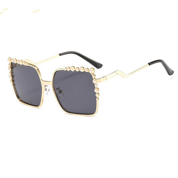 Ava Oversized Pearl Frame Sunglasses