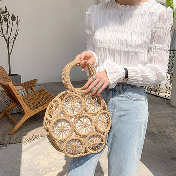 Rattan Hollow Out Fashion Wicker Handbag